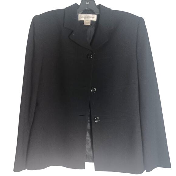 Jones New York lined black wool blazer size 6 - Picture 1 of 5